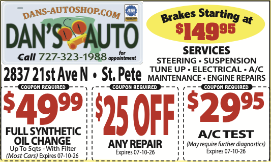Past ad for Dan's Auto