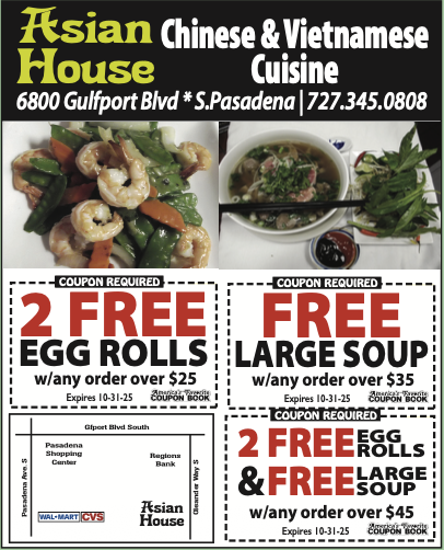 Past ad for Asian House Chinese & Vietnamese Cuisine