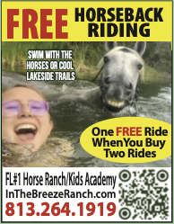 Past ad for In The Breeze Ranch — FL #1 Horse Ranch/Kids Academy
