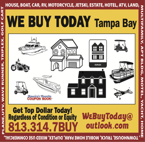 Past ad for We Buy Today Tampa Bay