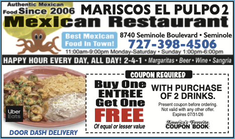 Past ad for Mariscos El Pulpo 2 Mexican Restaurant