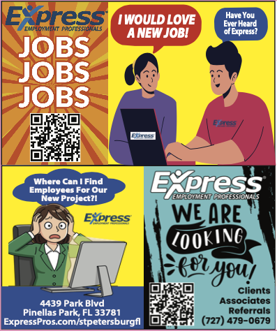 America's Favorite Coupon Book ad for Express Employment Professionals