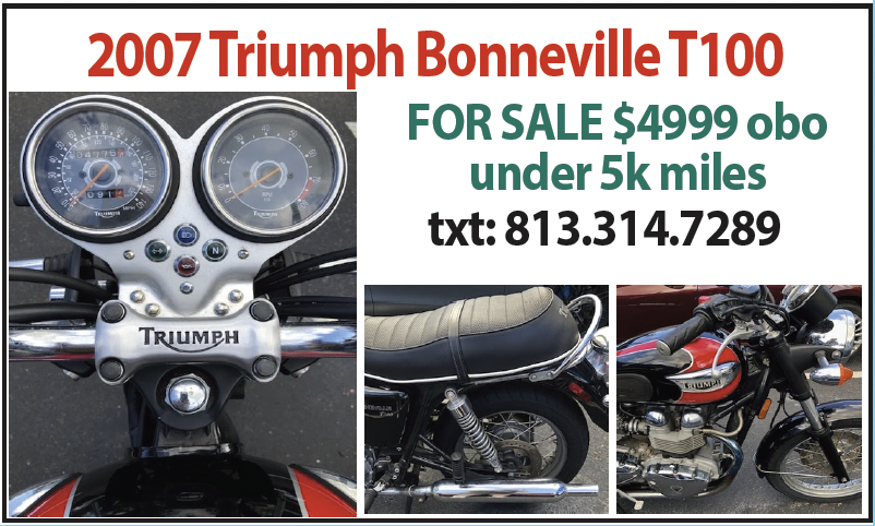 America's Favorite Coupon Book ad for 2007 Triumph Bonneville T100 For Sale