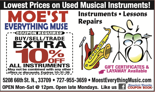 America's Favorite Coupon Book ad for Moe'st Everything Muse