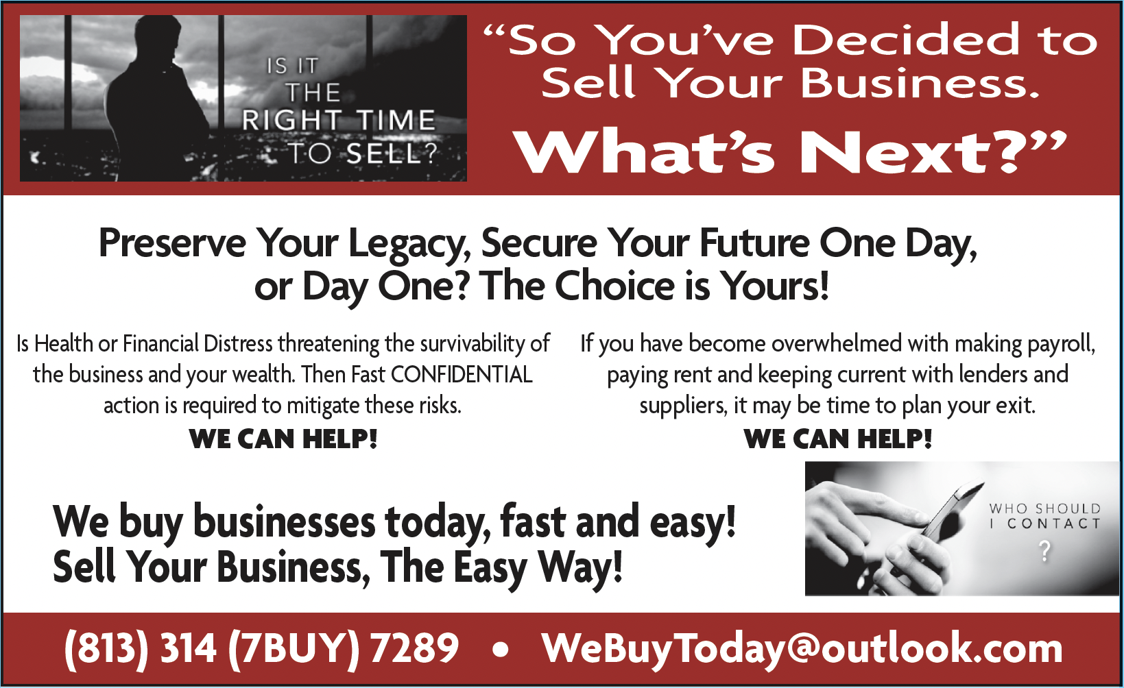 America's Favorite Coupon Book ad for We Buy Today — Business Buyers