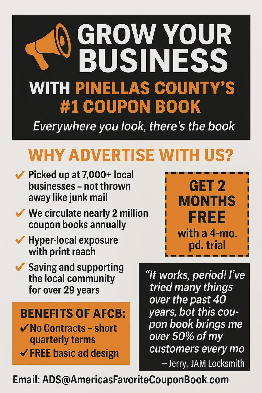 America's Favorite Coupon Book ad for America’s Favorite Coupon Book — Get 2 Months Free