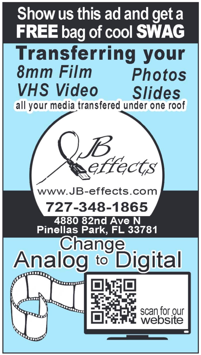 Past ad for JB Effects