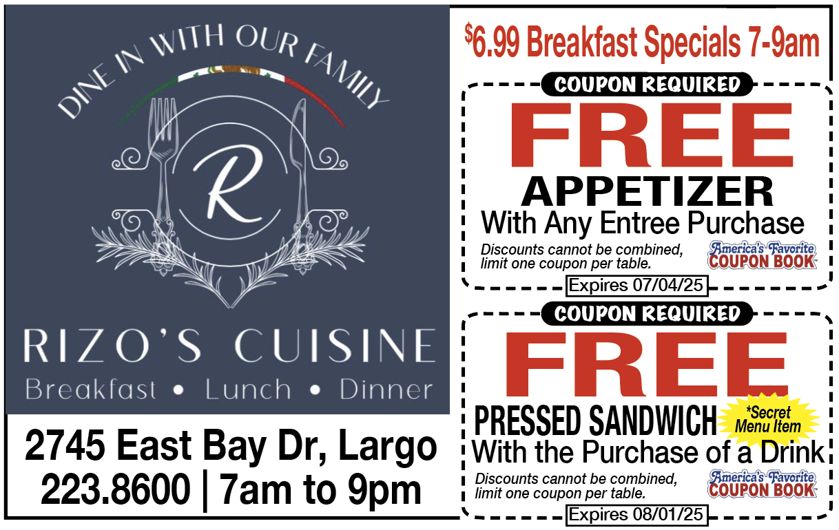 Past ad for Rizo's Cuisine